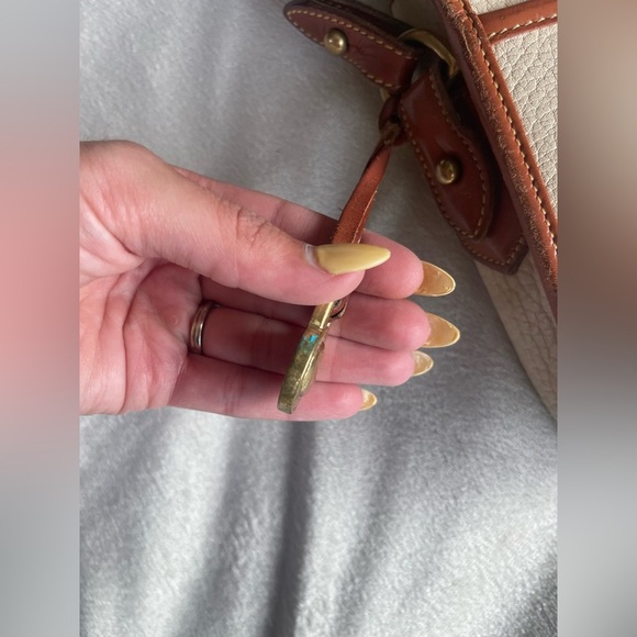 Vintage DOONEY & BOURKE Leather Handle Satchel Shoulder Bag Crossbody - Picture 13 of 15